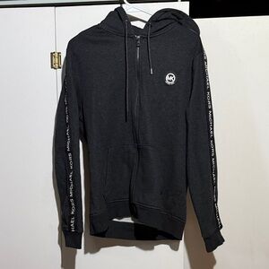 Michael Kors Charcoal Zip-Up Hoodie
